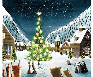 Illustration aus "The Lonely Christmas Tree", erschienen 2019 im Bloomsbury Verlag